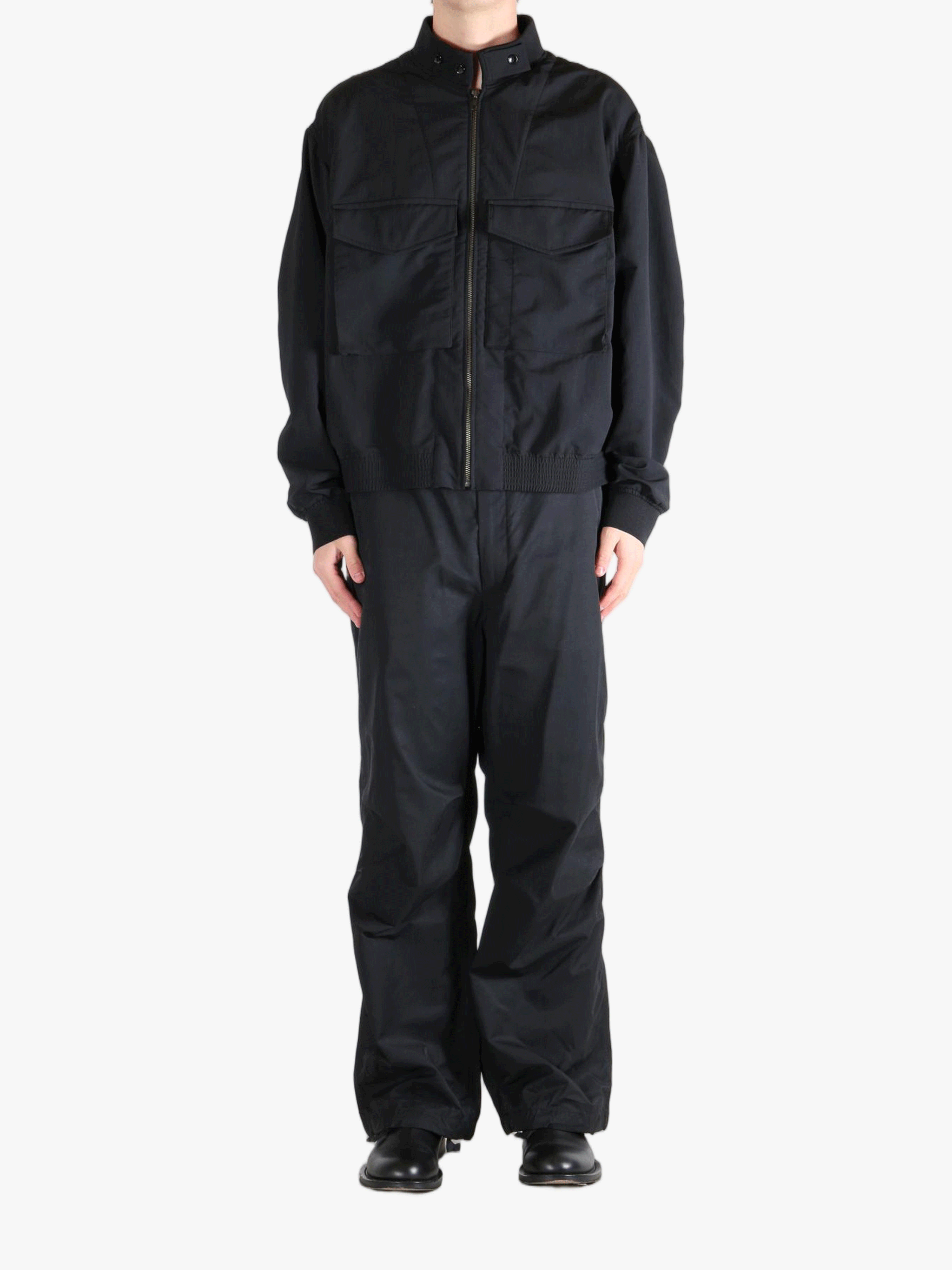 Black jackets, full body view