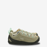 Green sneakers, front view