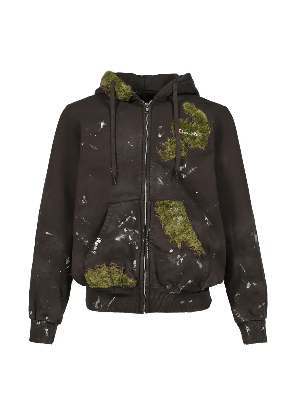 Brown sweats-hoodies, front view