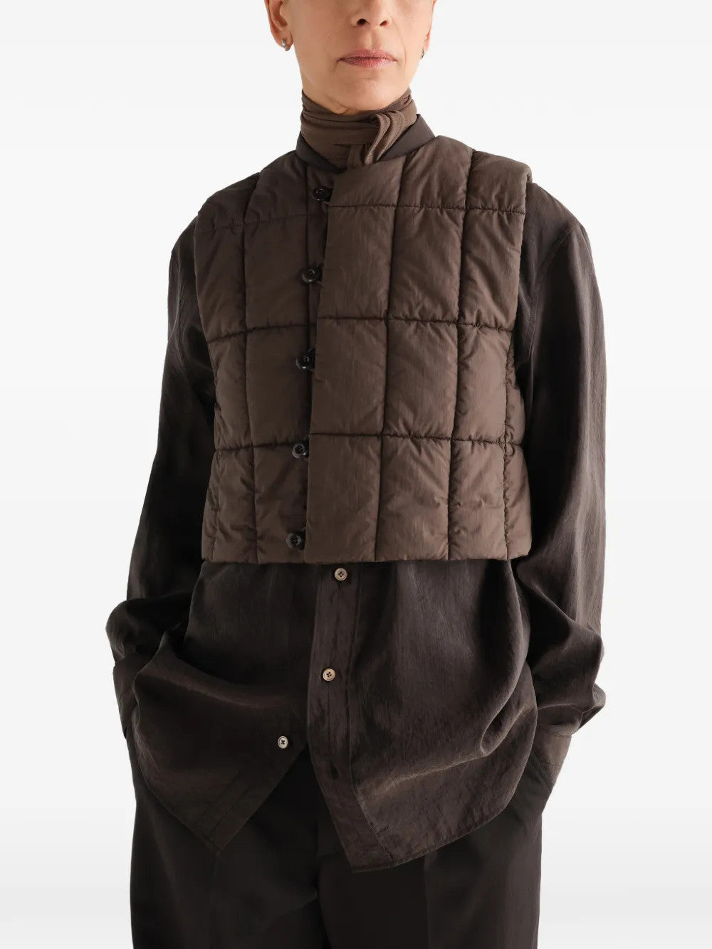 Brown jacket, front view