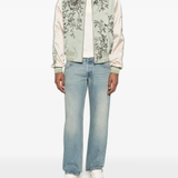 Green jackets-coat, full body view