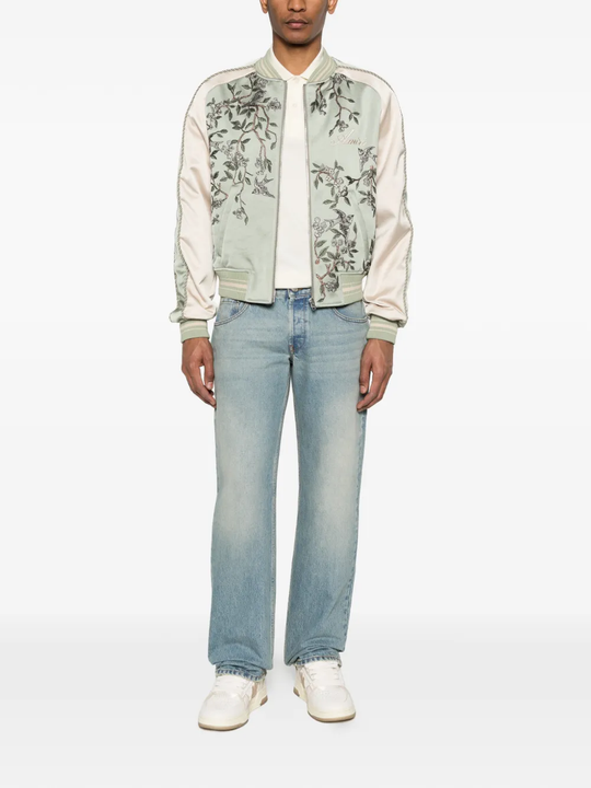 Green jackets-coat, full body view
