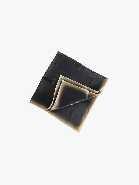 Brown scarf, black view