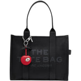 Red accessories, front view