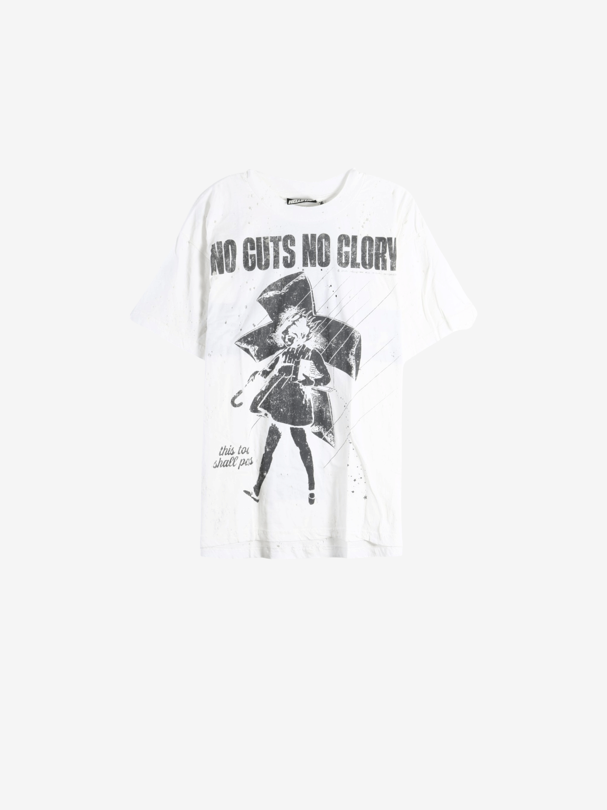 White t-shirt, front view