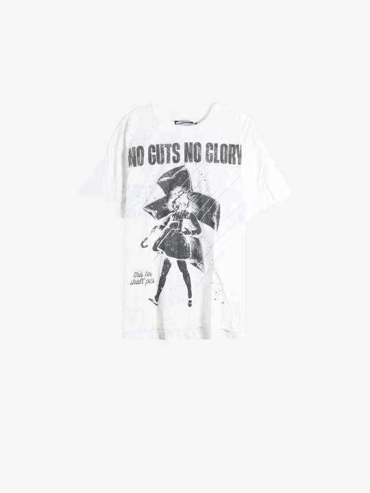 White t-shirt, front view