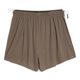 Brown shorts, front view