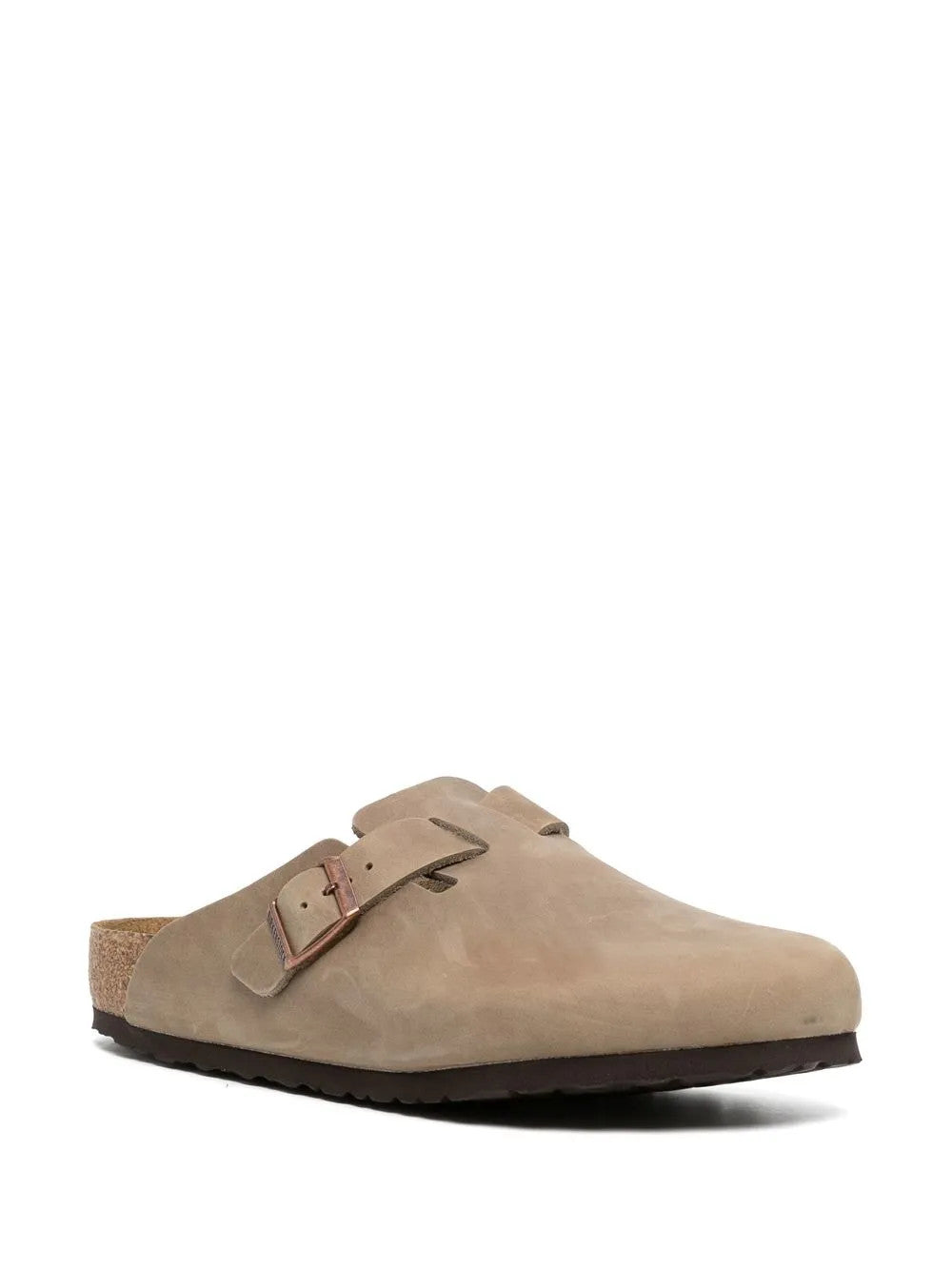 Tan sandals, front view