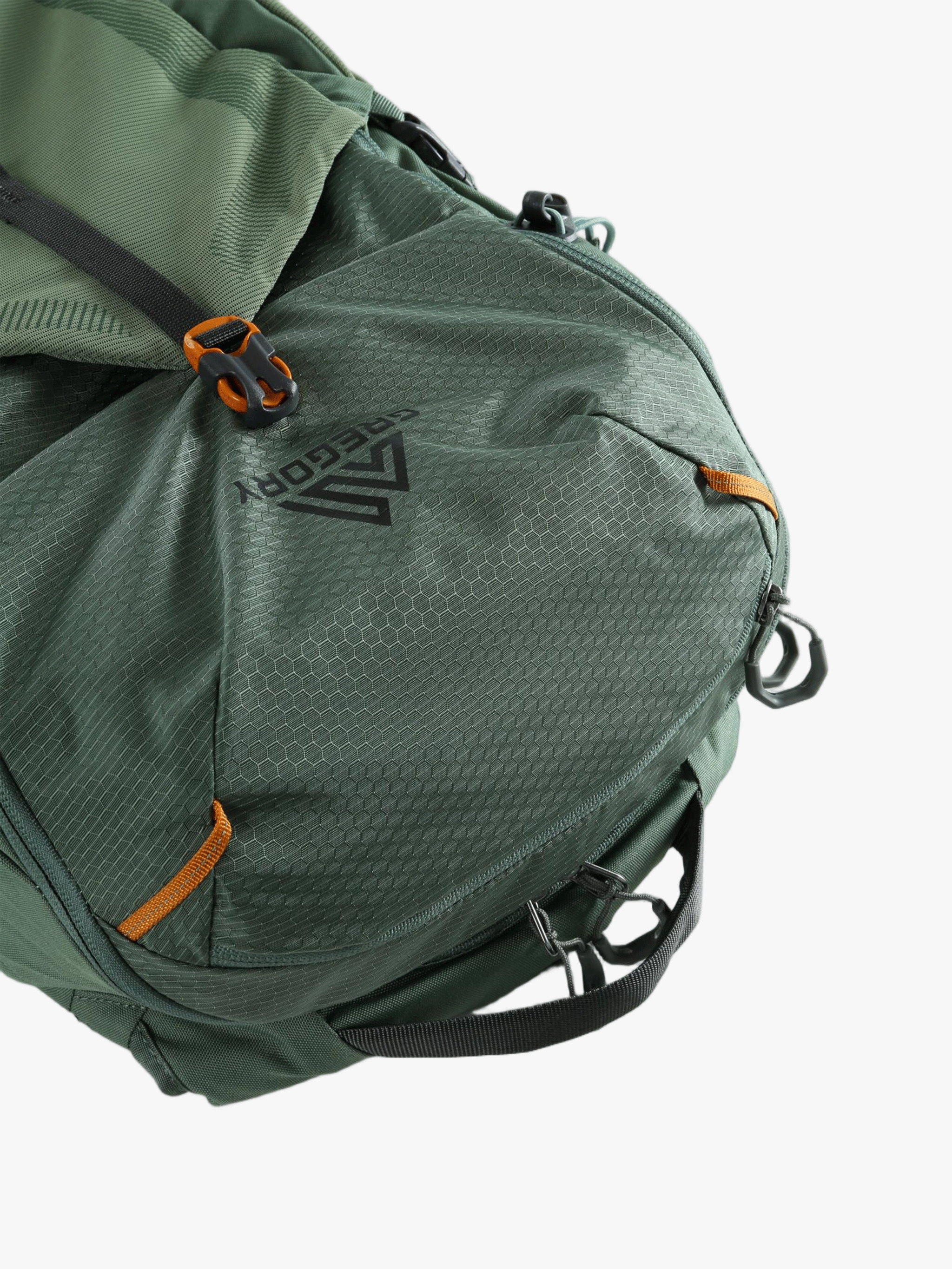 Green bag, front view