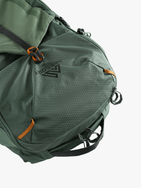 Green bag, front view