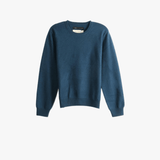 Navy hoodie, front view