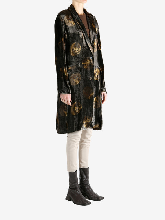 Brown jacket, full body view