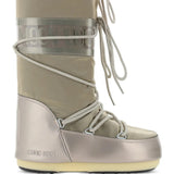 Tan boots, side view