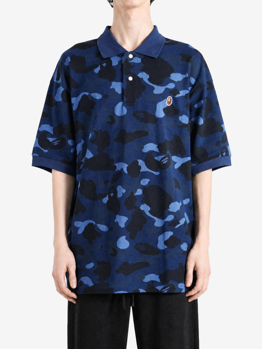Navy t-shirt, full body view