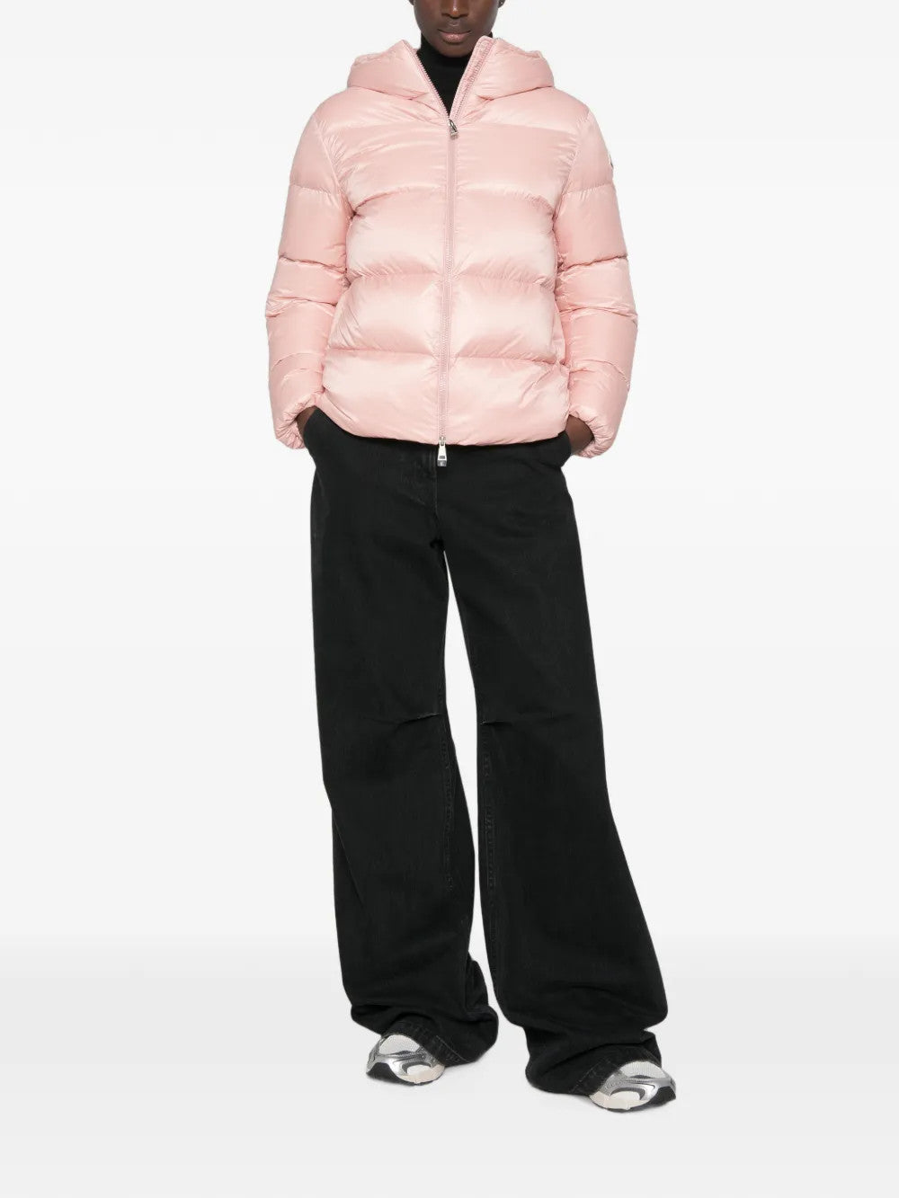 Pink jacket, full body view