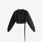 Black jacket, front view