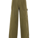 Green pants, front view