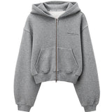 Grey hoodie, front view