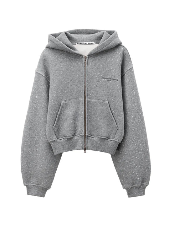 Grey hoodie, front view
