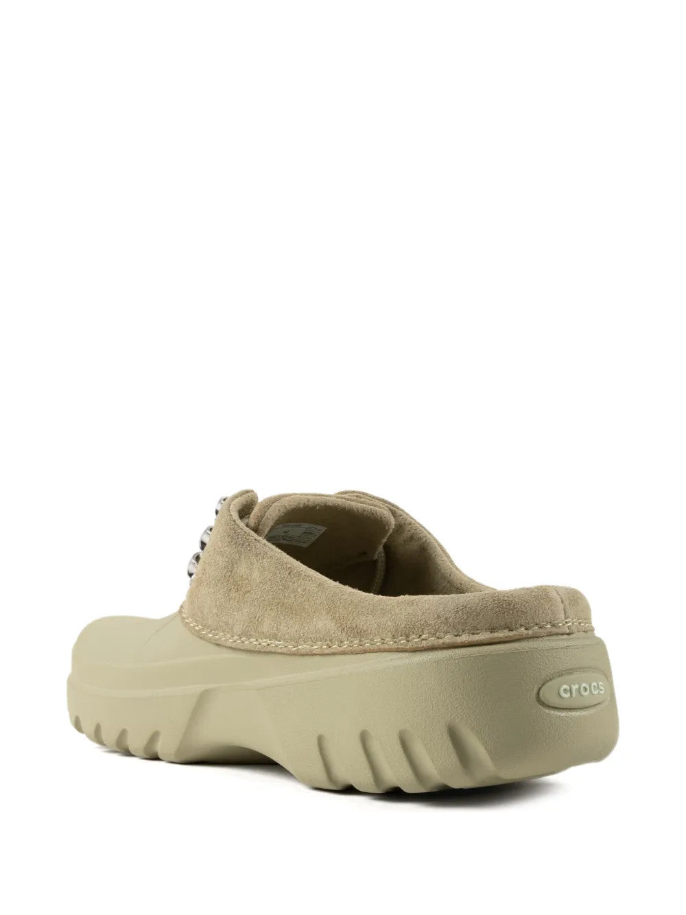Green shoes, back view