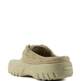 Green shoes, back view