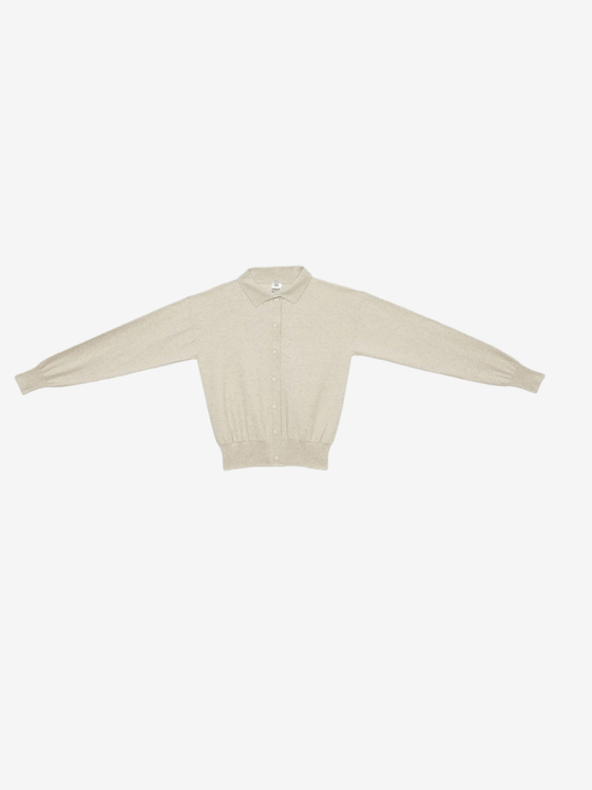 Tan sweater, full view