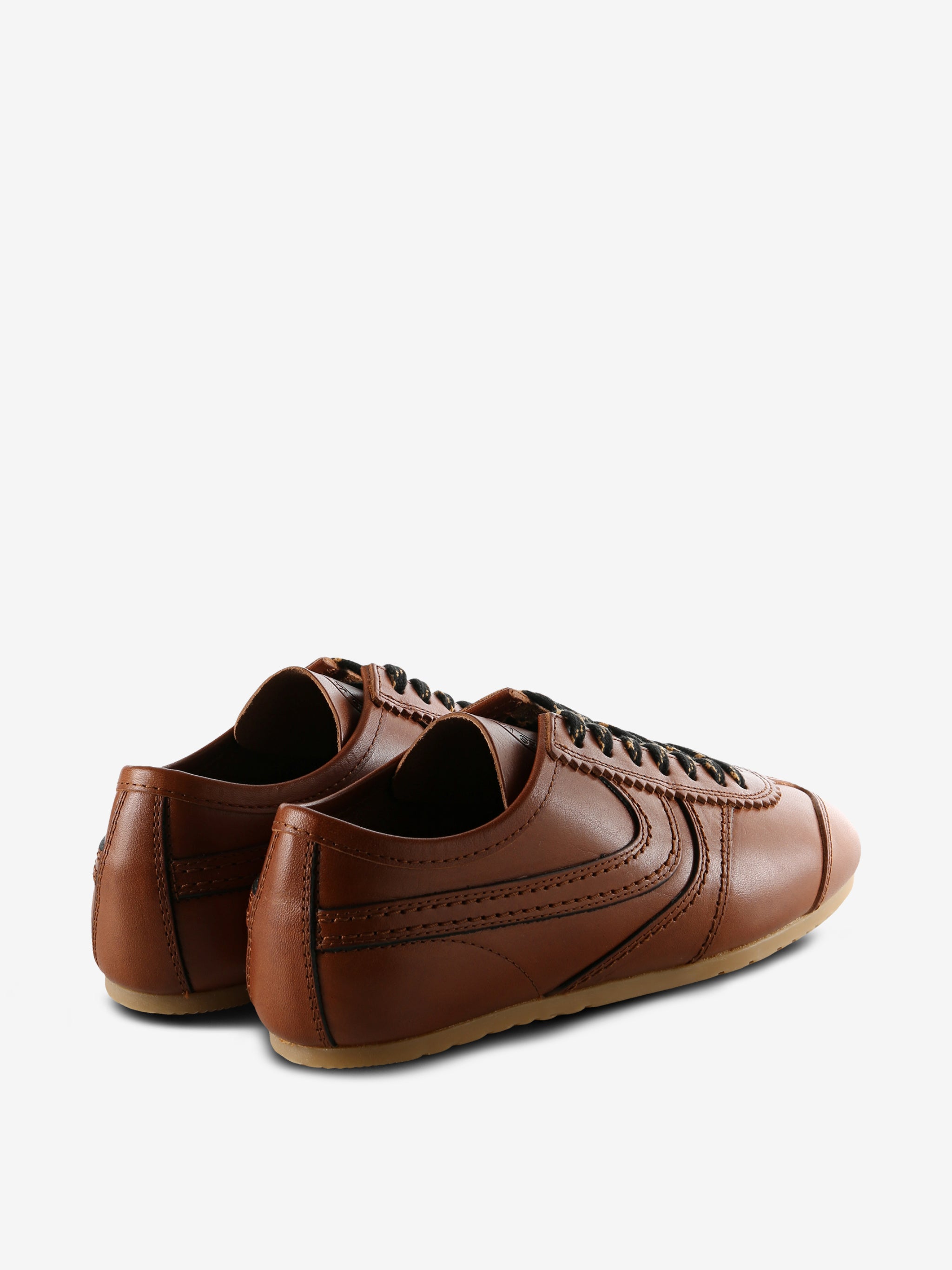 Brown shoes, front view
