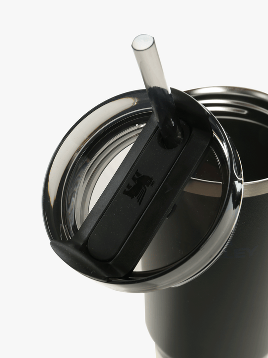 Close up of black home, showing texture of the stainless steel fabric