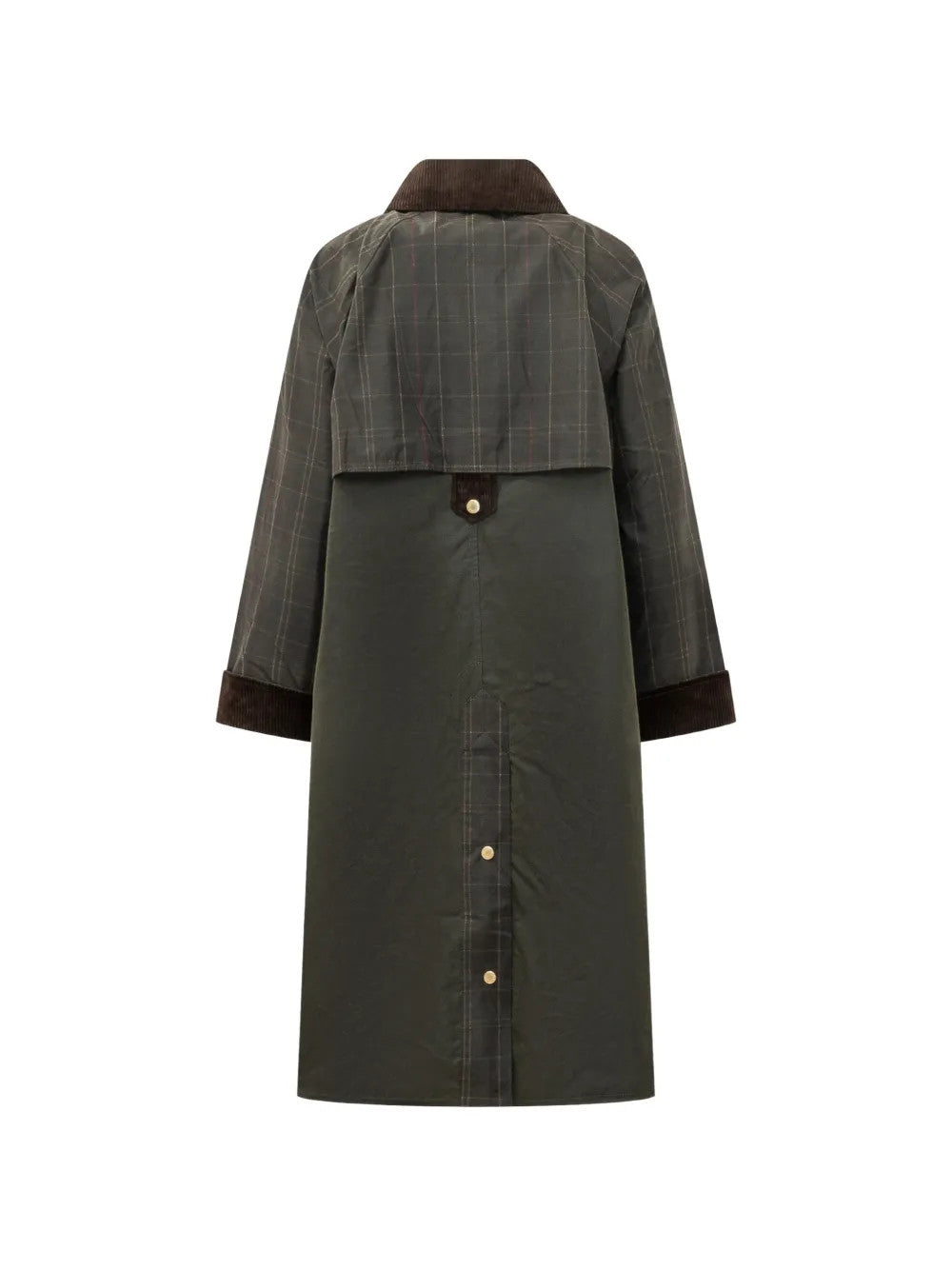 Green jacket, back view