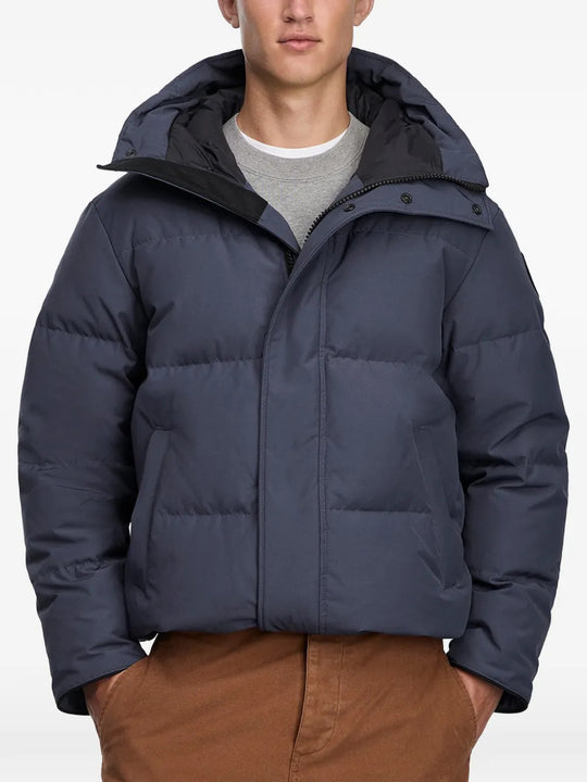Navy jacket, front view