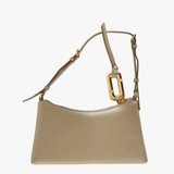 Tan bag, front view