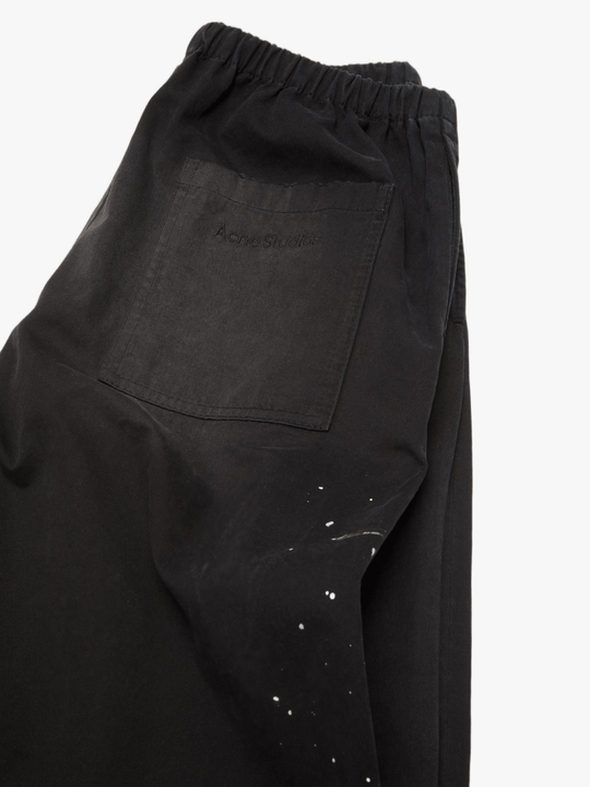 Close up of Black jeans, showing detail