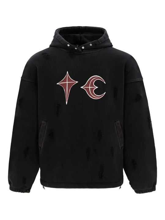 Black hoodies, front view