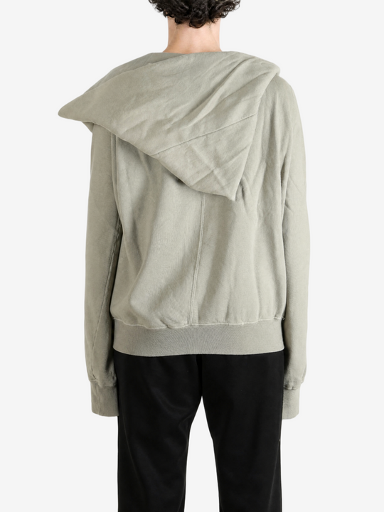 Grey hoodie, full body view