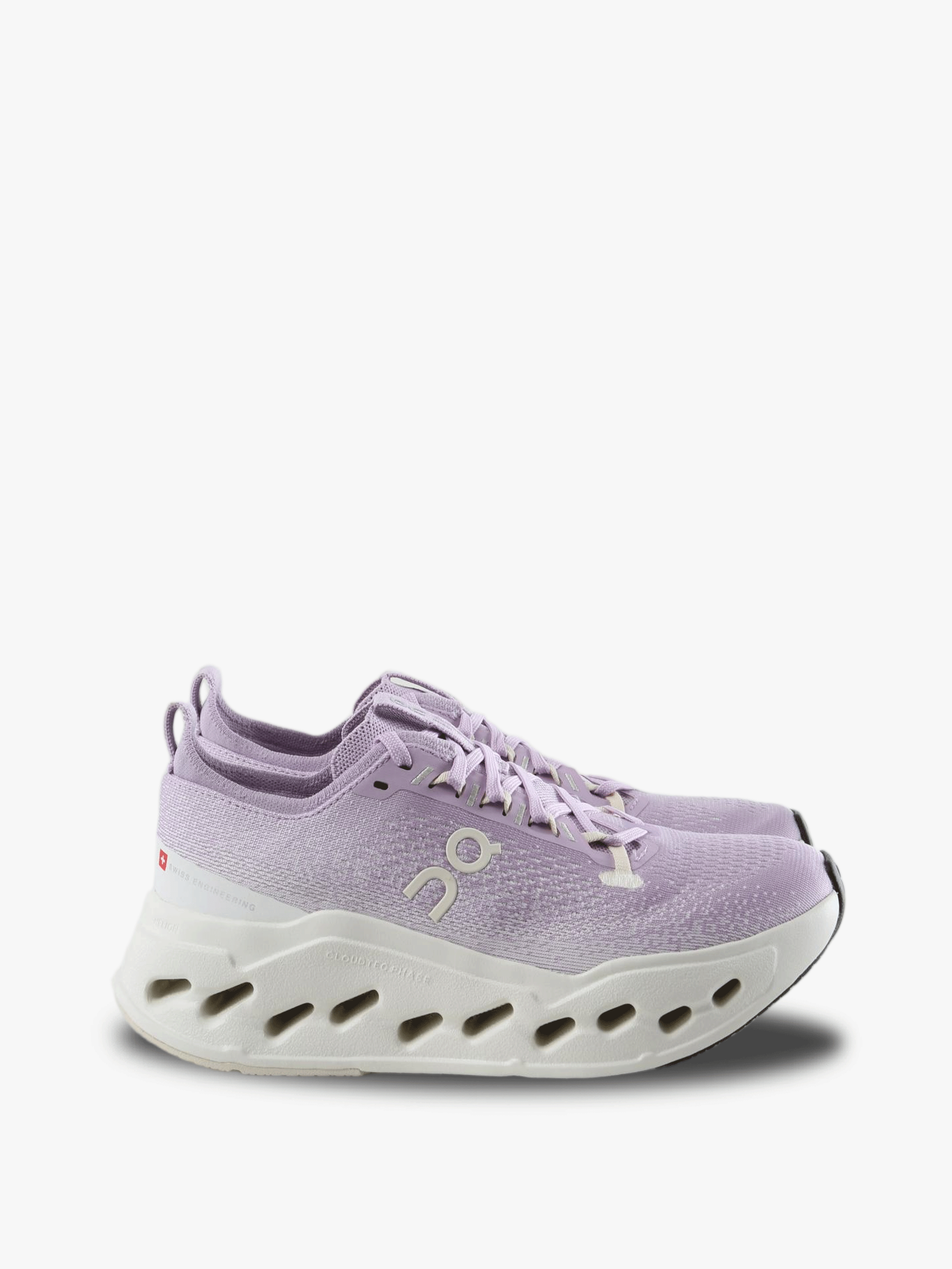 Purple shoes, side view