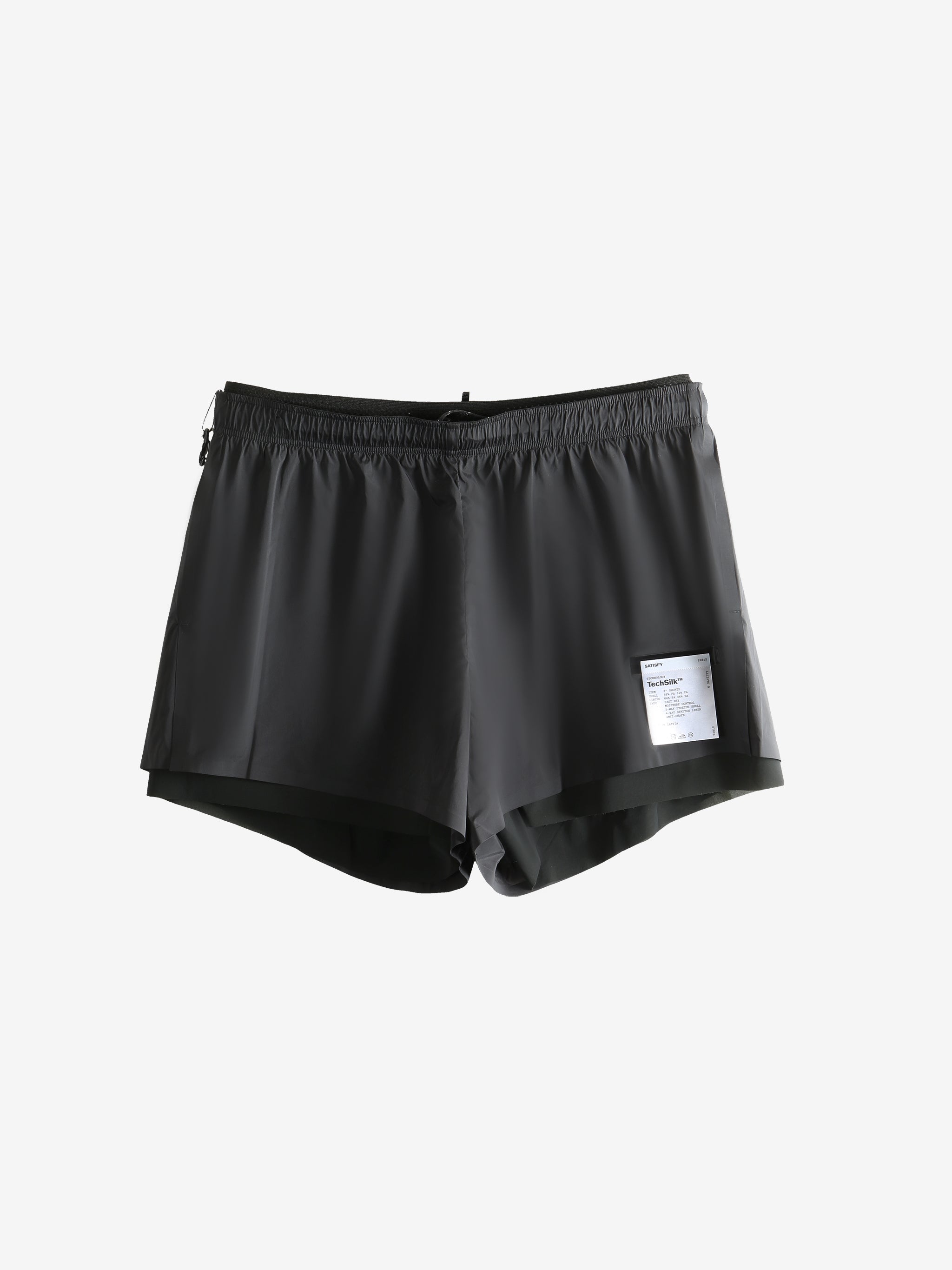 Black shorts, front view