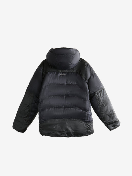 Black puffer jacket,back view