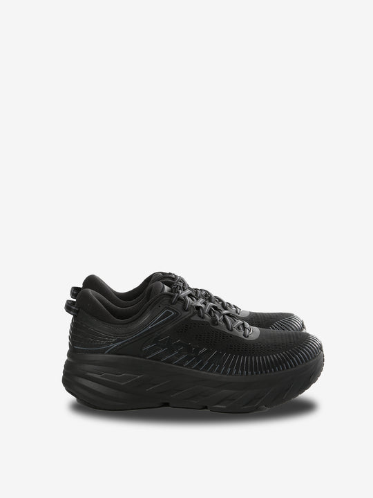 Black sneakers, front view