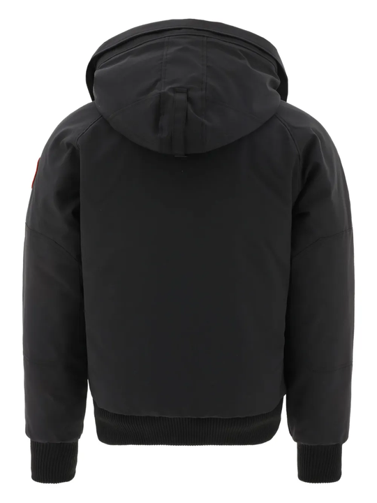 Black jackets-coats, back view