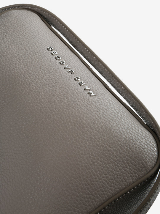 Close up of brown bag,showing texture of the leather fabric