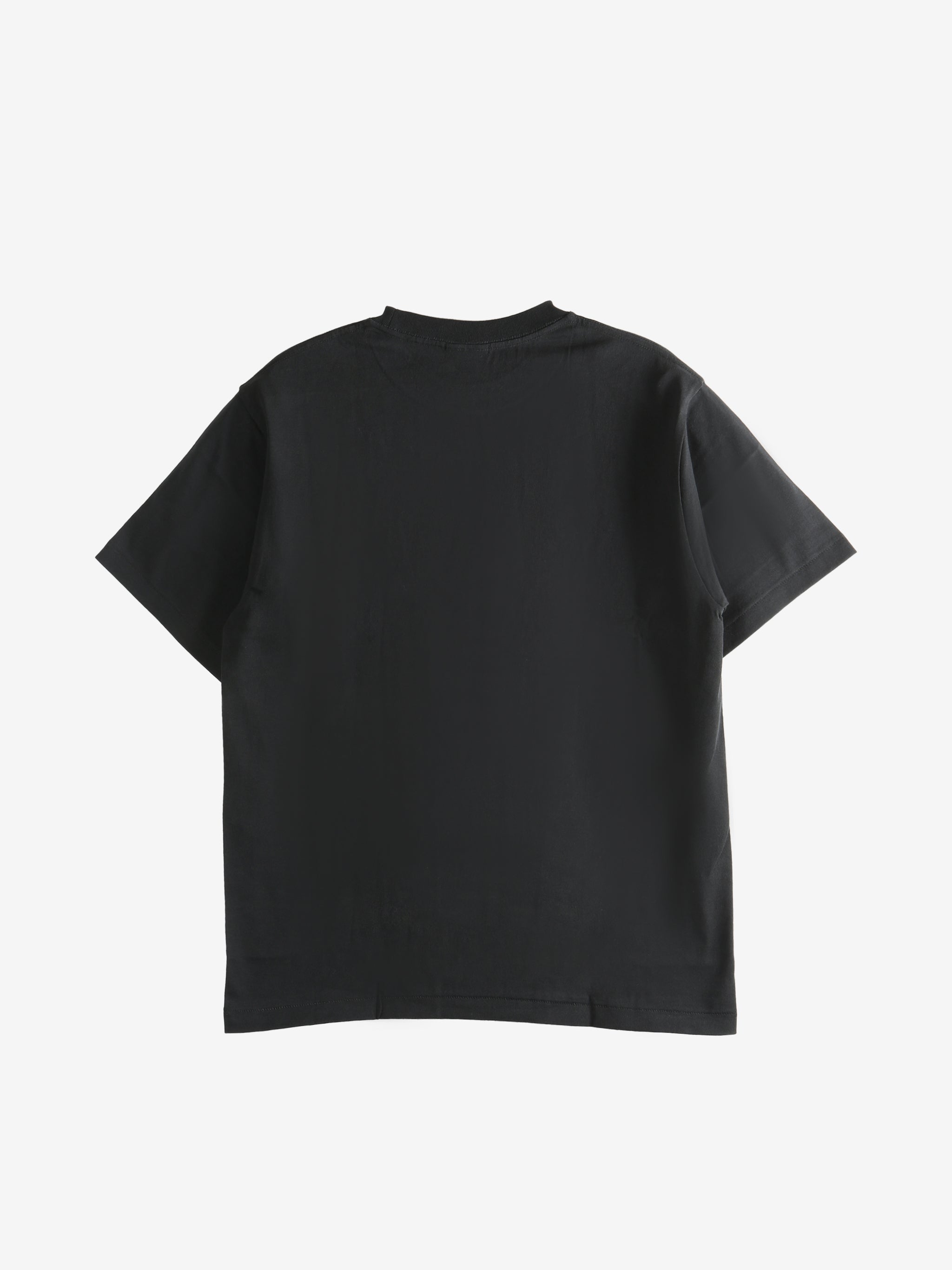 Black t-shirt,back view 