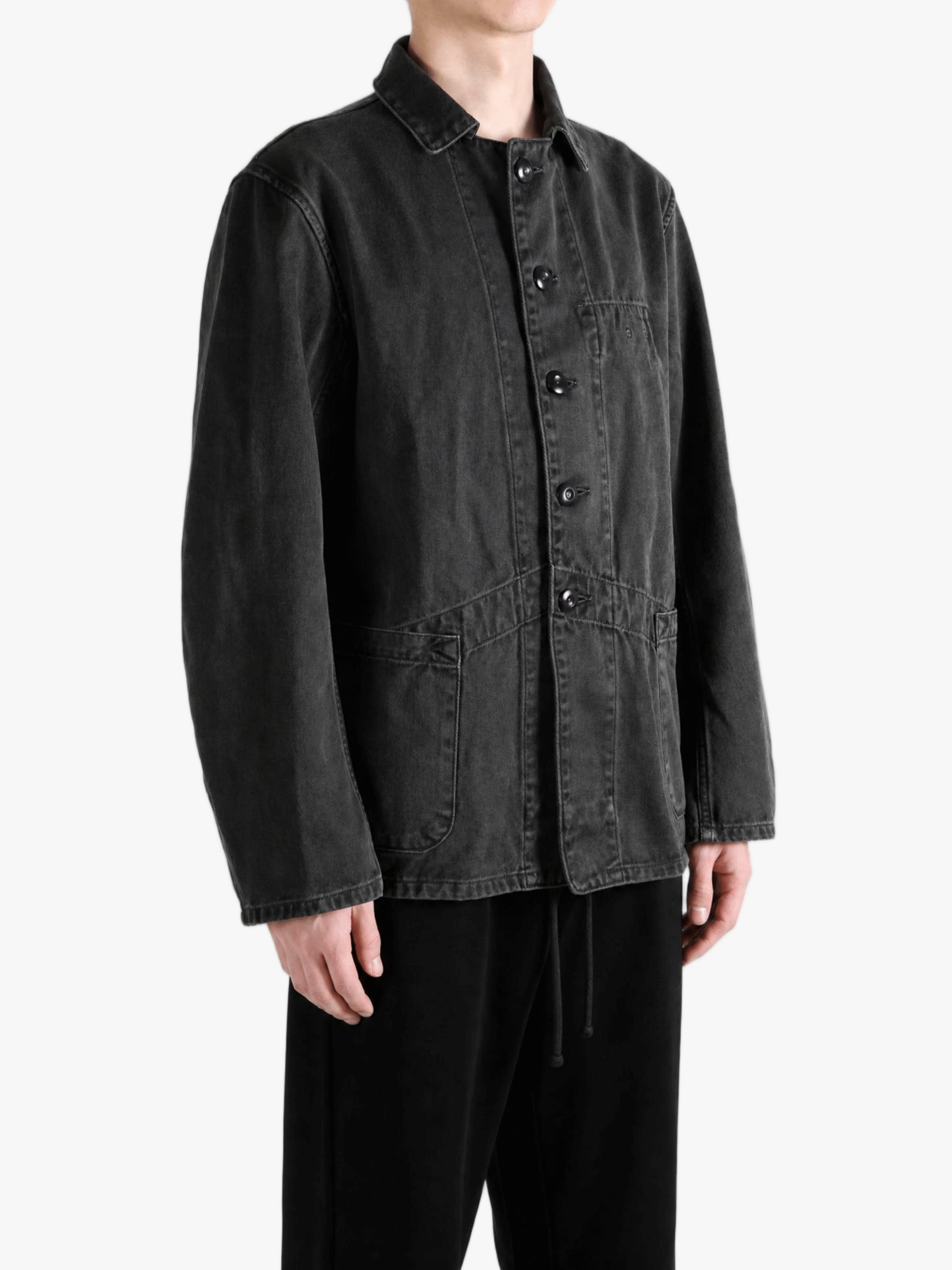 Black jacket, full body view