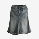 Blue skirts, front view