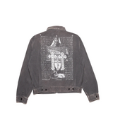 Black jacket, back view