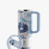 Blue product, front view