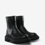 Black boots, front view