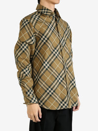 BURBERRY - Men Check Cotton Twill Shirt