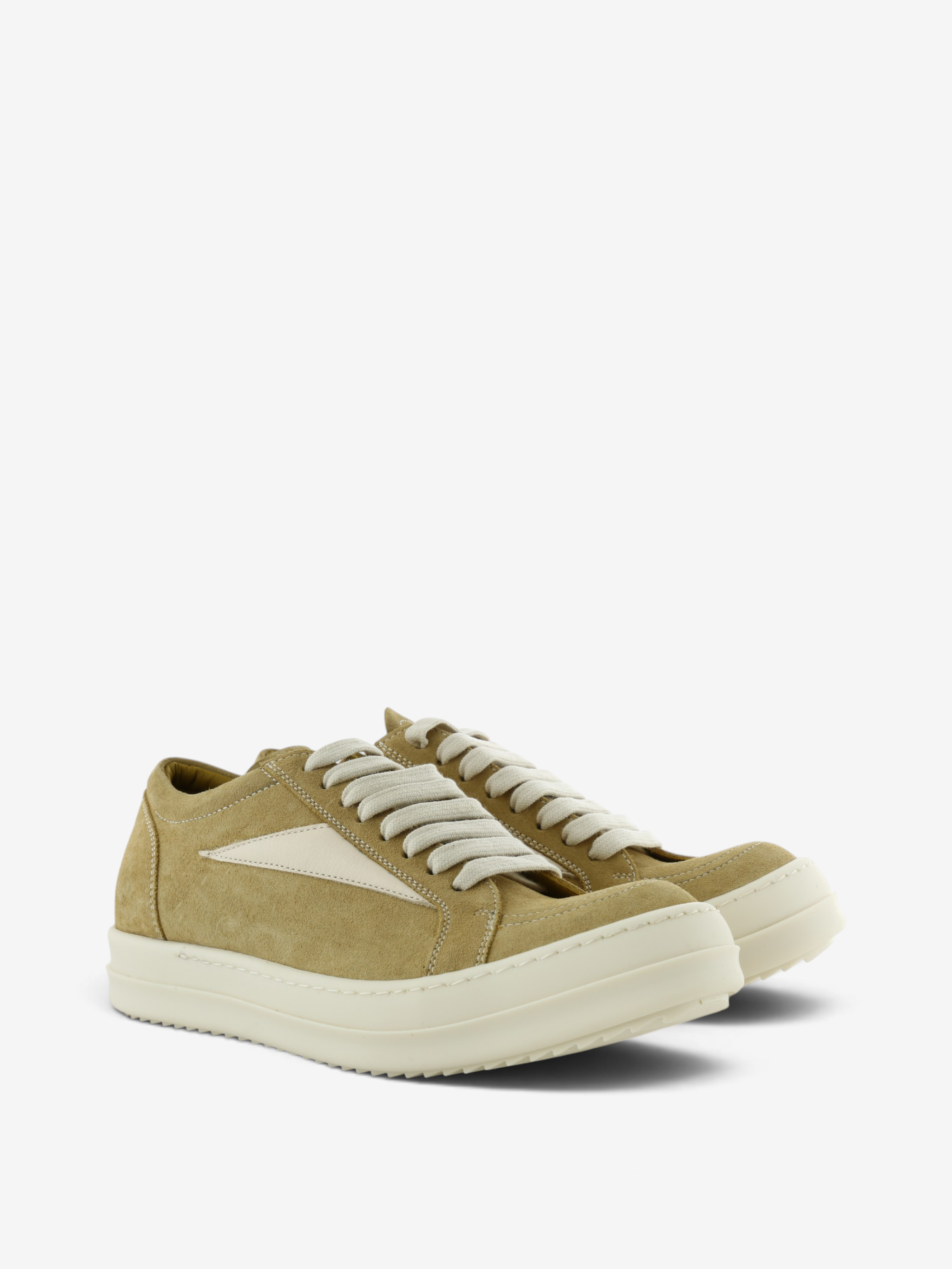 Tan shoes, front view