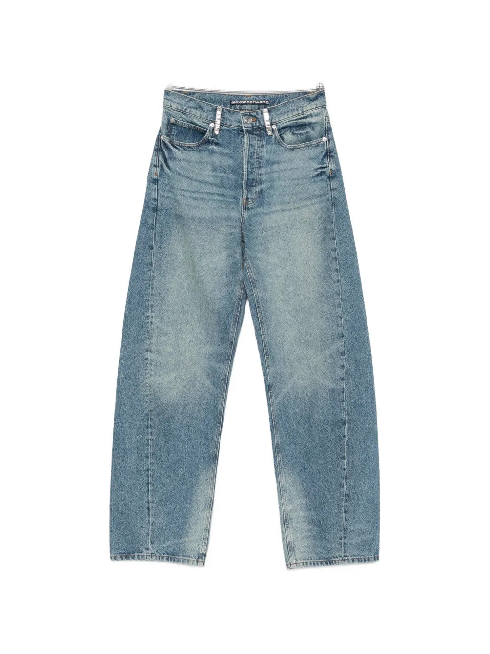 Blue jeans, front view