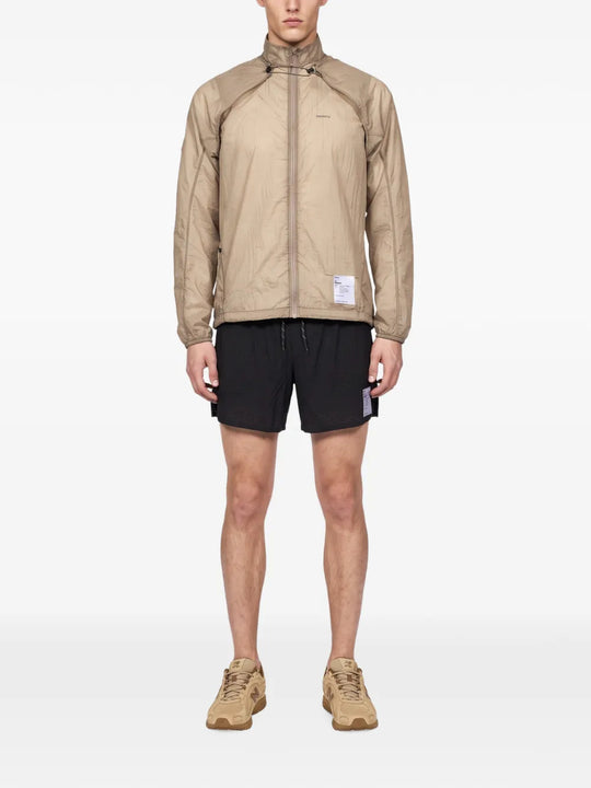 Tan jacket, full body view